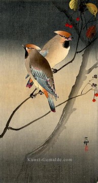 Tier Werke - Kiefer auf Beerenbaum Ohara Koson Vögel